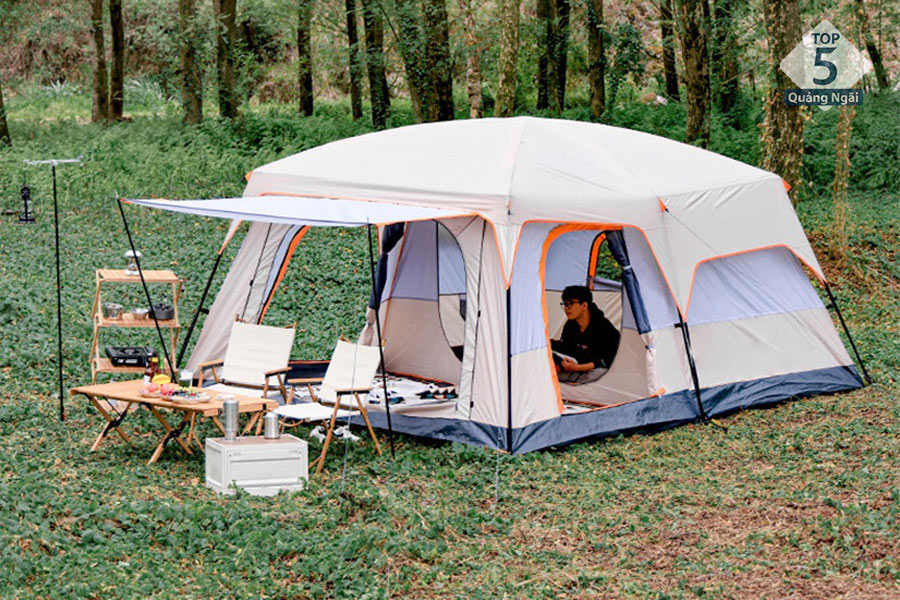 Lều cắm trại du lịch Camel Cabin 8-12 người Lều cắm trại du lịch Camel Cabin 8-12 người